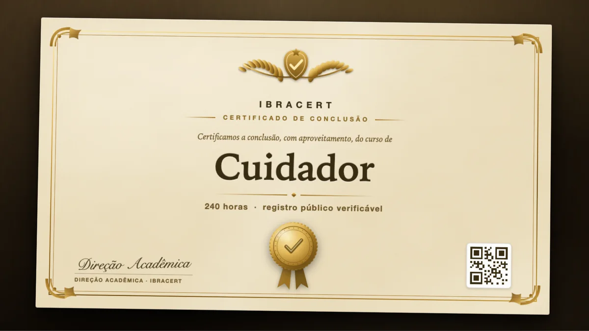 Capa do curso Cuidador