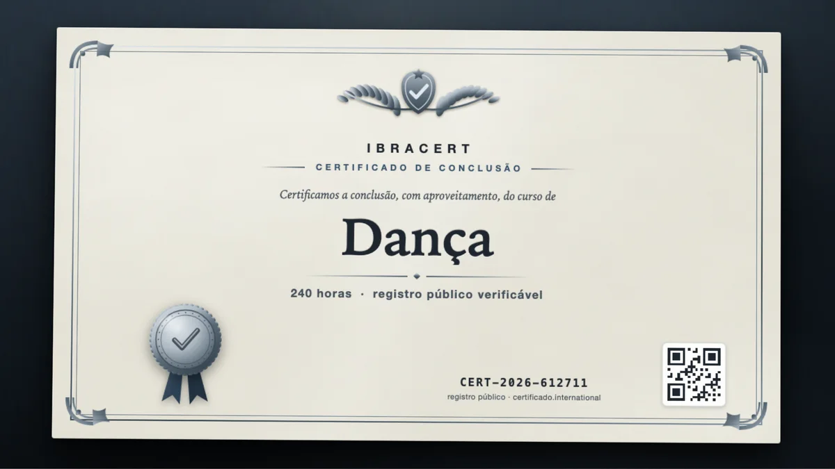 Capa do curso Dança