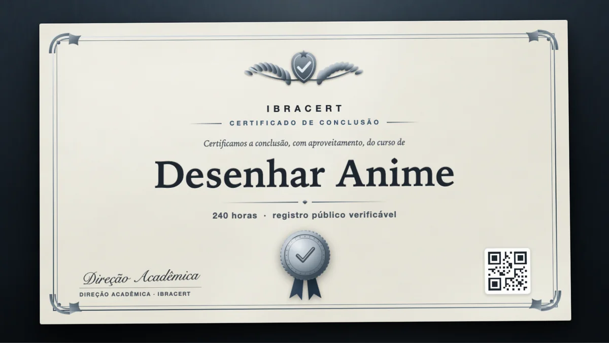 Capa do curso Desenhar Anime