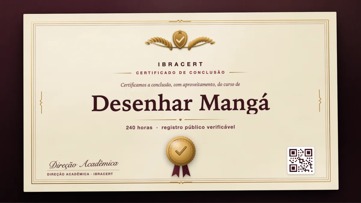 Capa do curso Desenhar Mangá