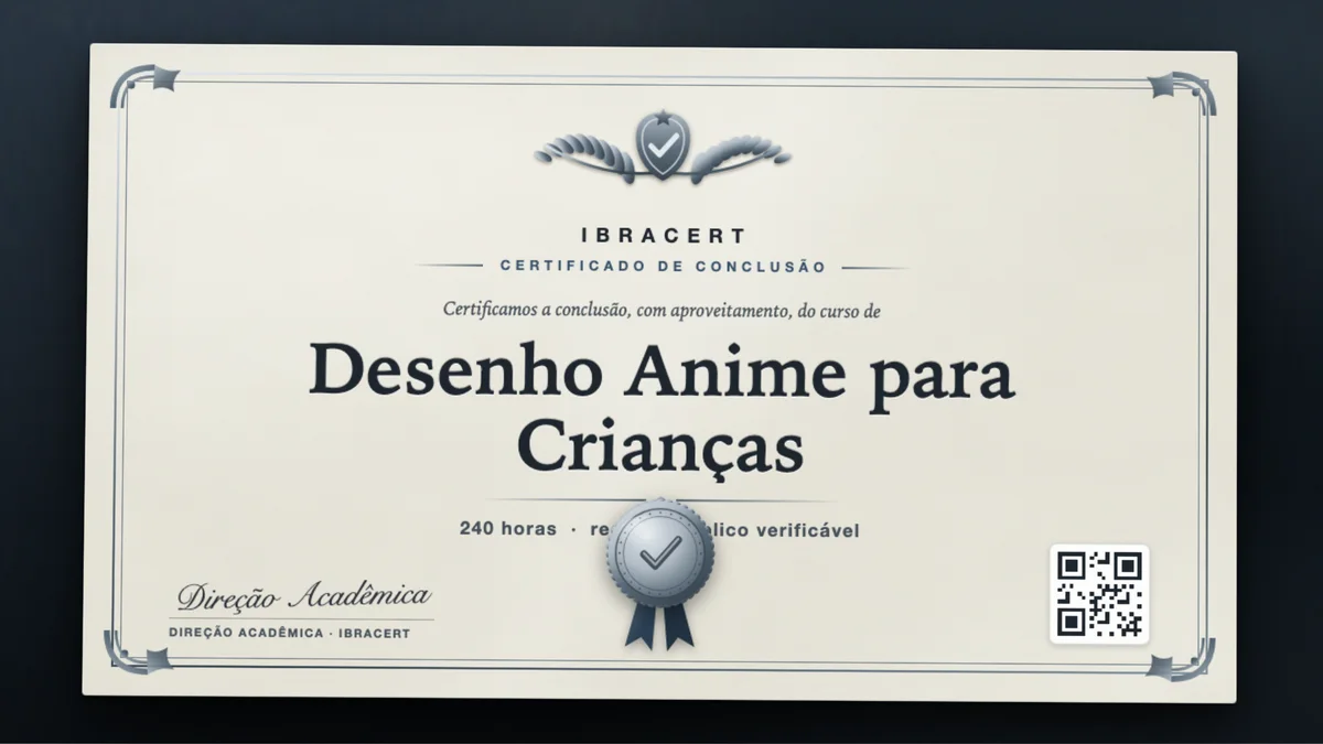 Capa do curso Desenho Anime para Crianças