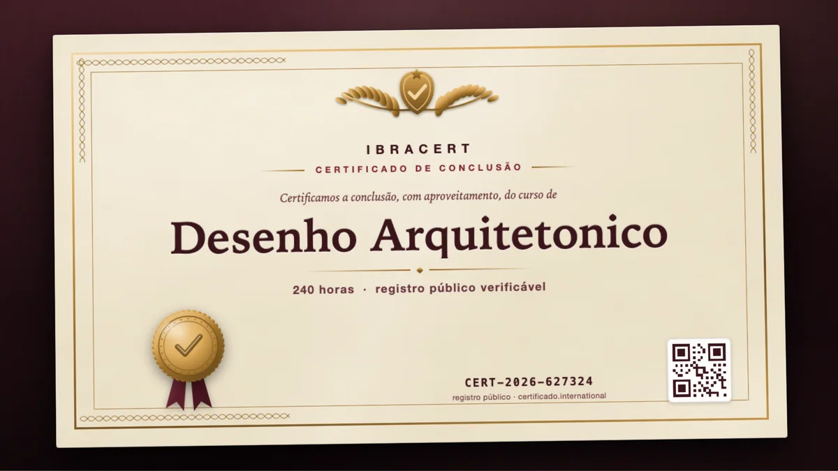 Capa do curso Desenho Arquitetonico