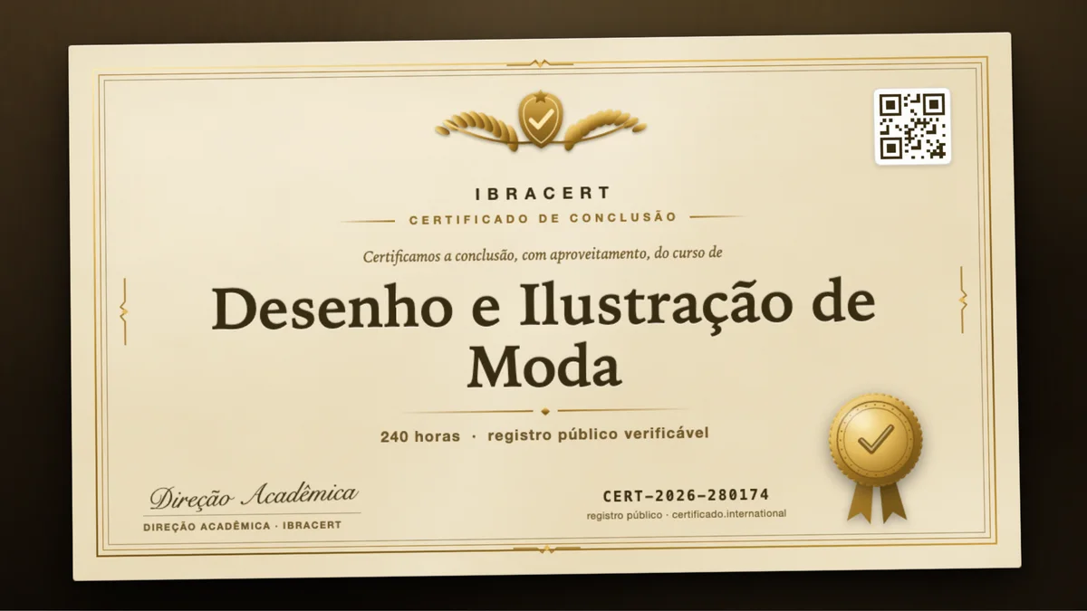 Capa do curso Desenho e Ilustração de Moda