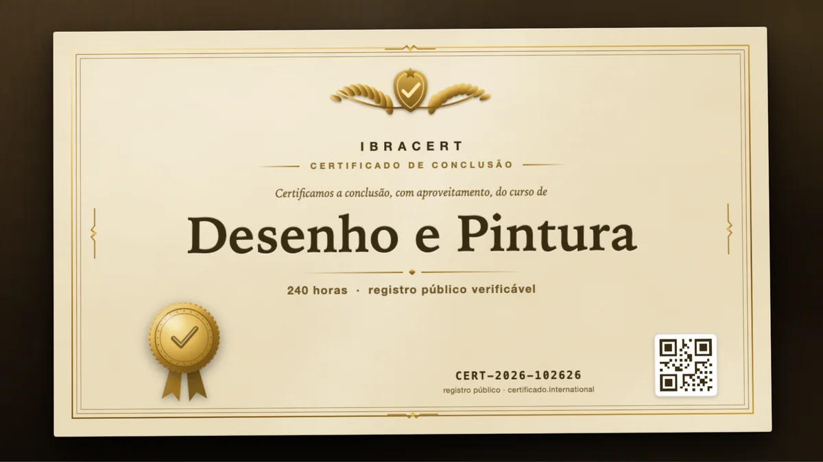 Capa do curso Desenho e Pintura