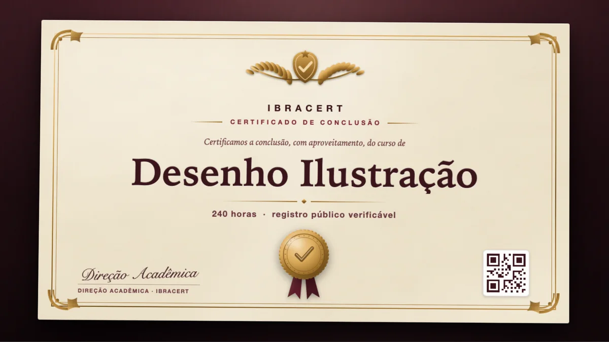 Capa do curso Desenho Ilustração