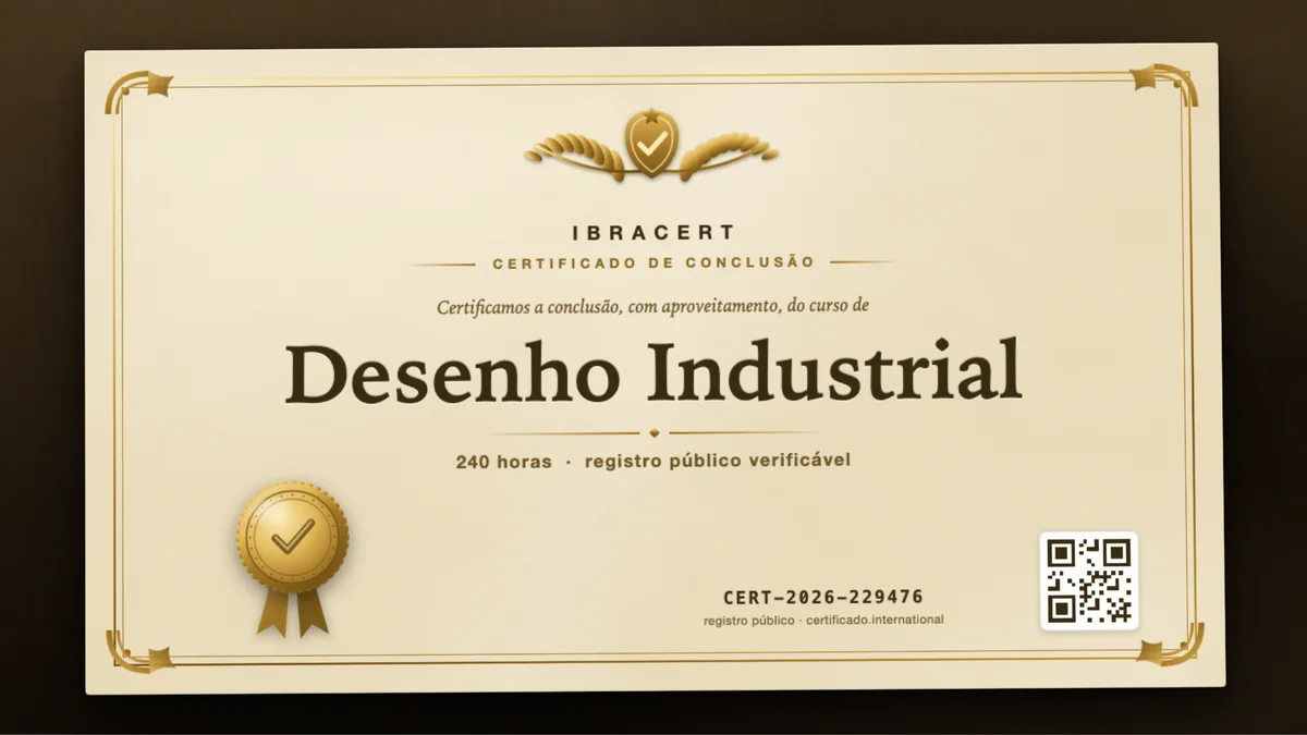 Capa do curso Desenho Industrial