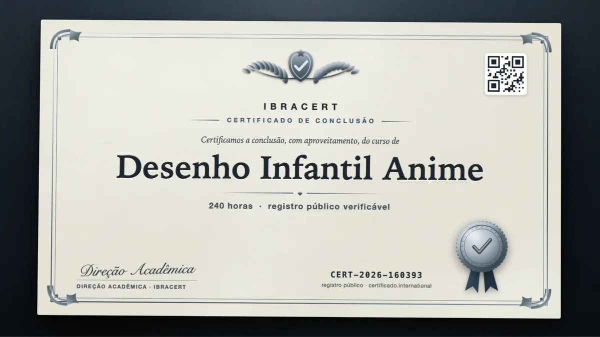 Capa do curso Desenho Infantil Anime