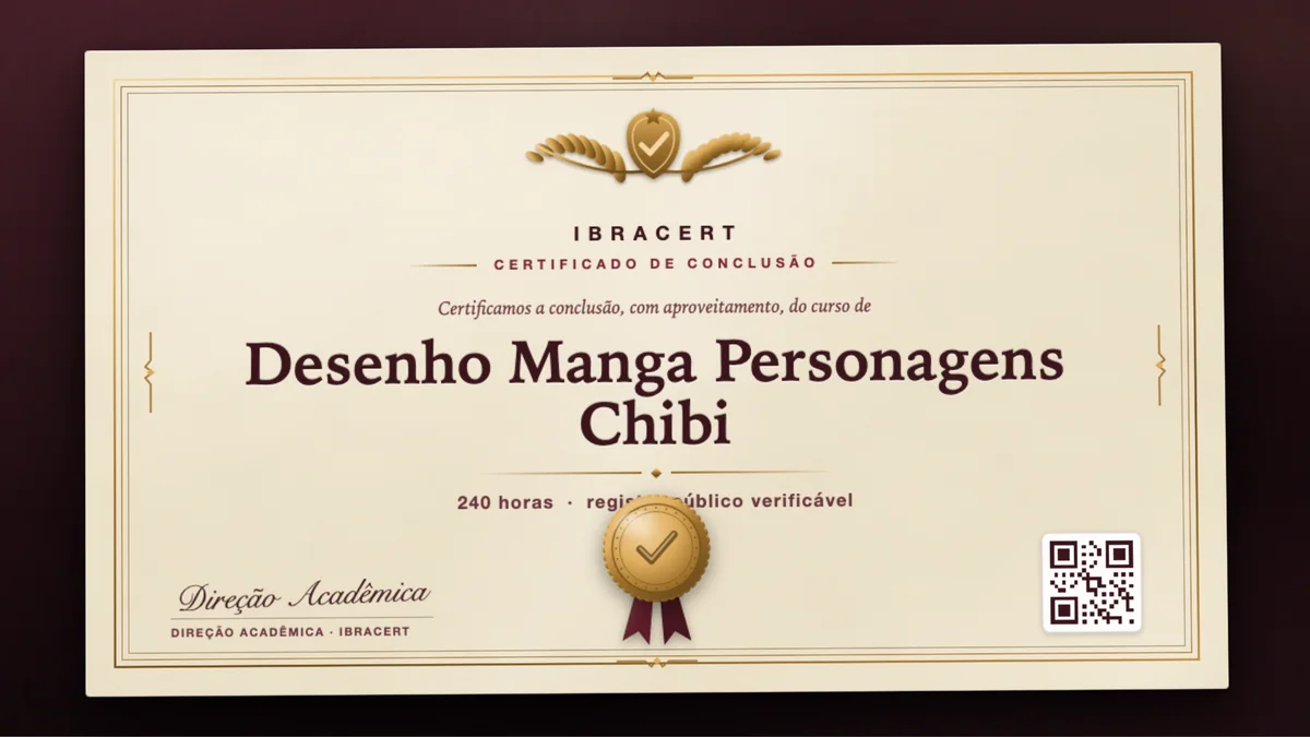 Capa do curso Desenho Manga Personagens Chibi
