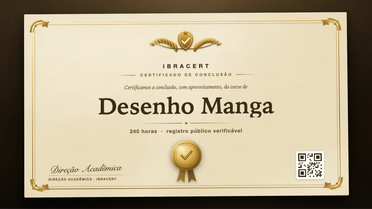 Capa do curso Desenho Manga