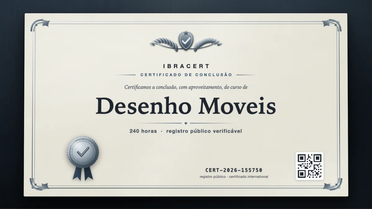 Capa do curso Desenho Moveis