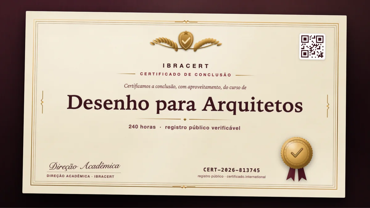 Capa do curso Desenho para Arquitetos