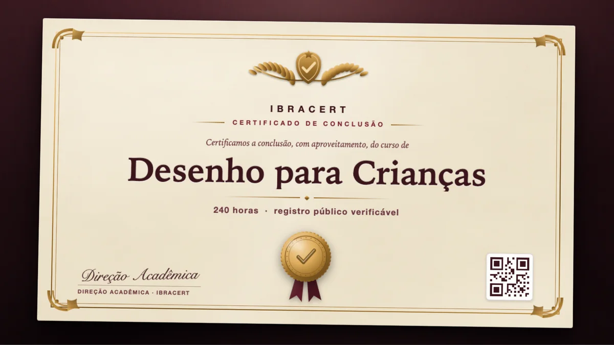 Capa do curso Desenho para Crianças