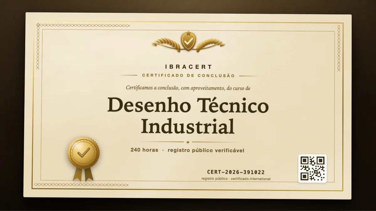 Capa do curso Desenho Técnico Industrial