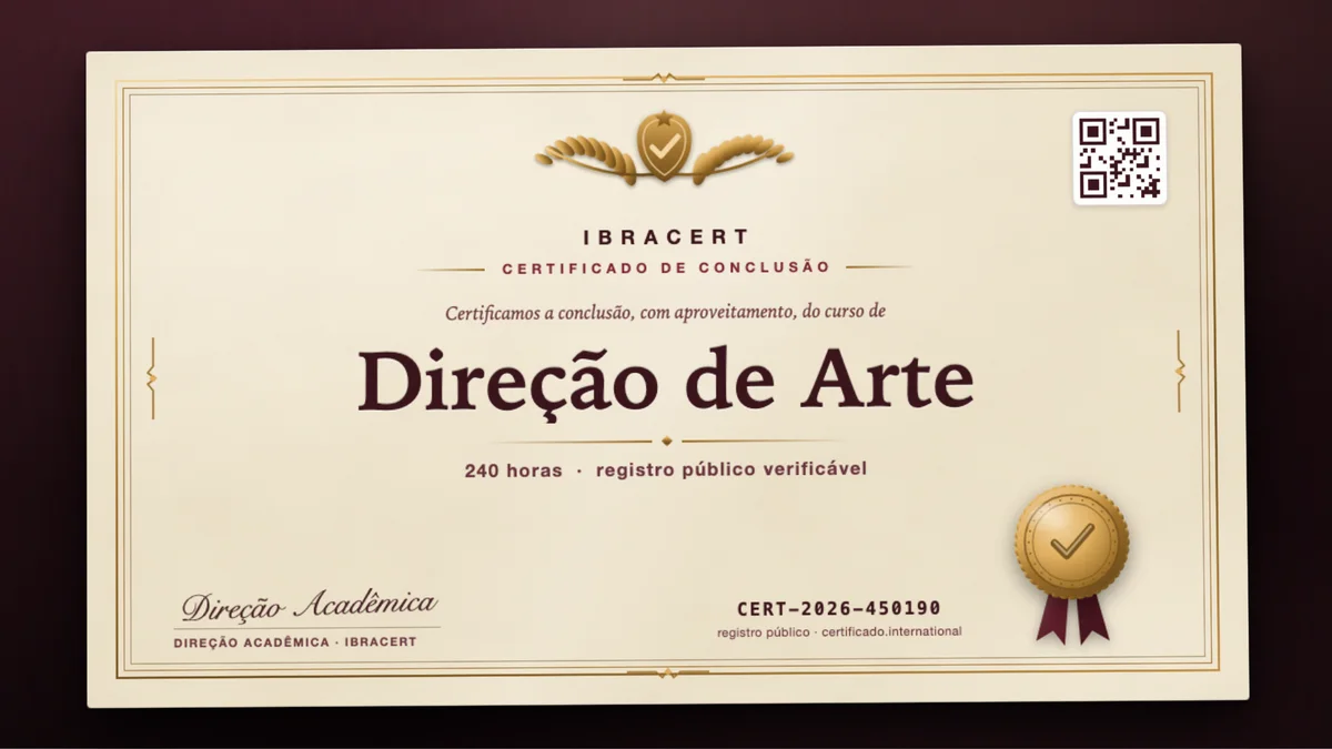 Capa do curso Direção de Arte