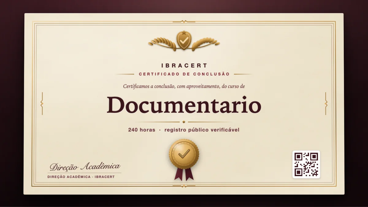 Capa do curso Documentario