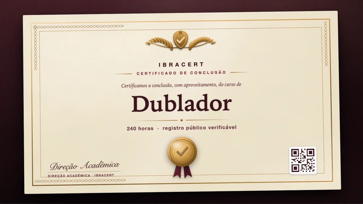 Capa do curso Dublador
