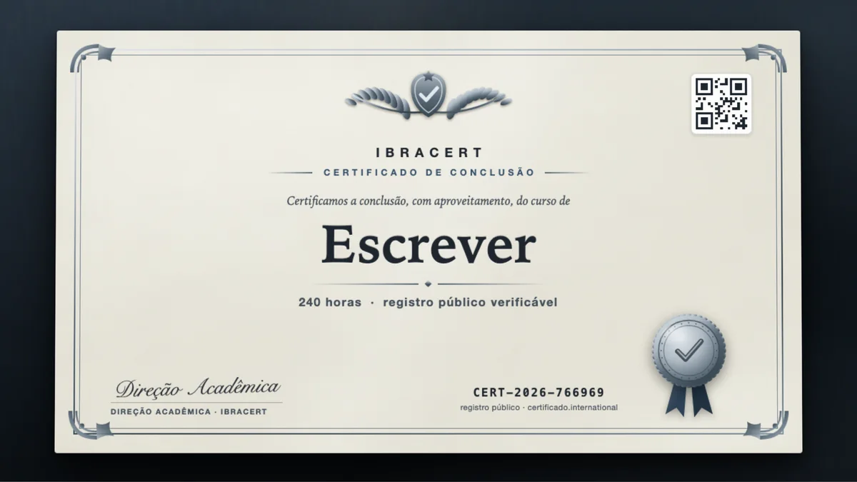 Capa do curso Escrever