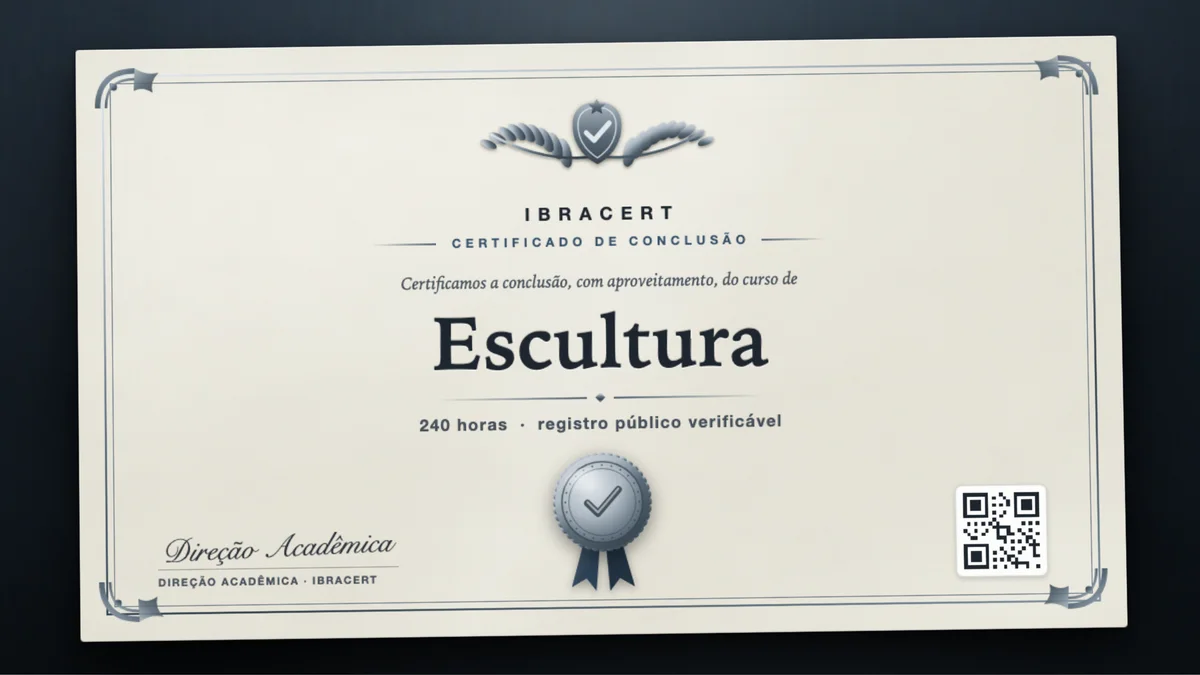Capa do curso Escultura