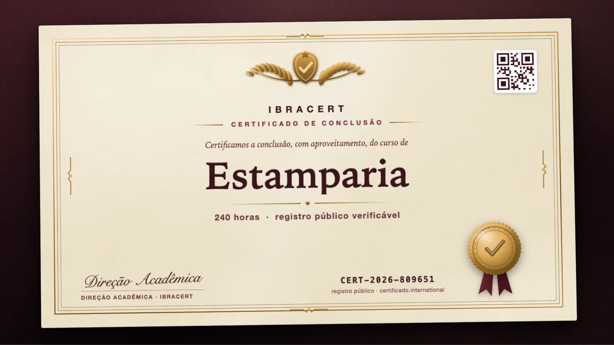 Capa do curso Estamparia