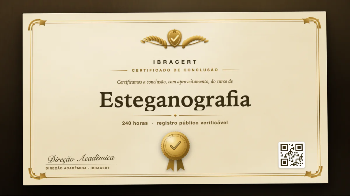 Capa do curso Esteganografia