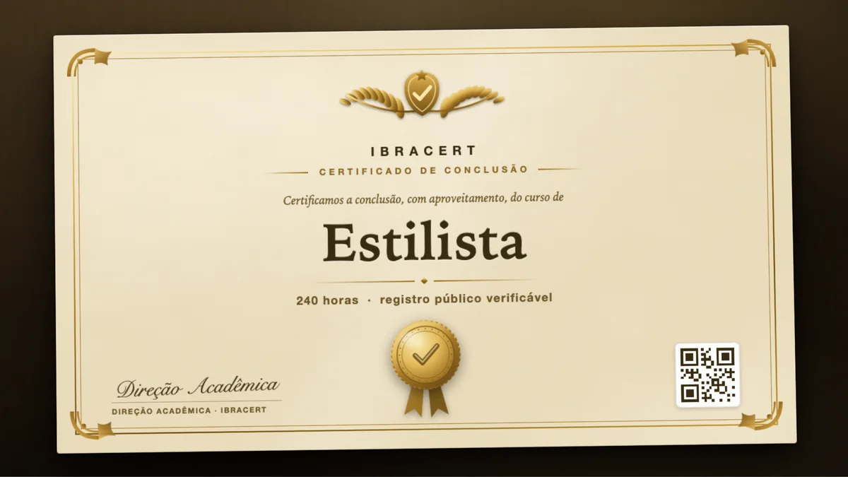 Capa do curso Estilista