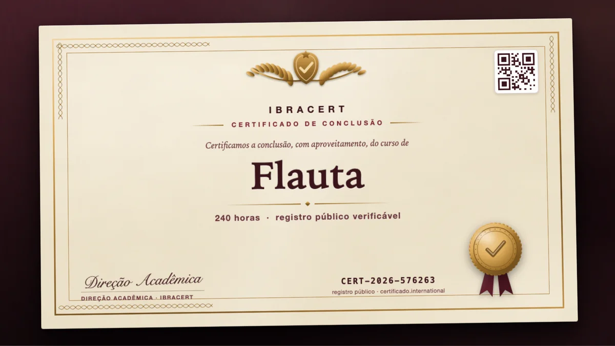 Capa do curso Flauta