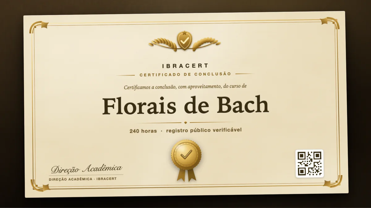 Capa do curso Florais de Bach
