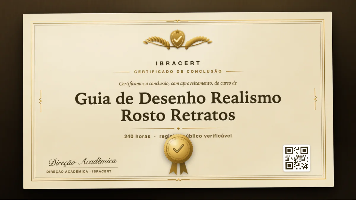 Capa do curso Guia de Desenho Realismo Rosto Retratos