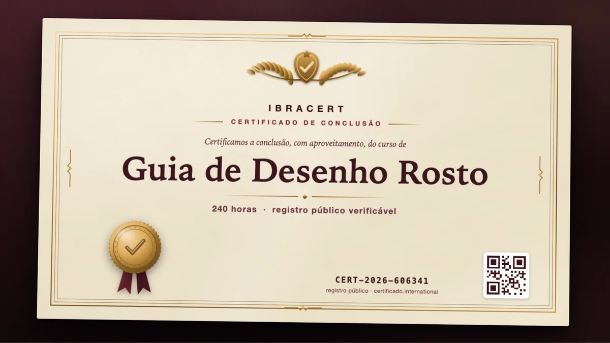Capa do curso Guia de Desenho Rosto