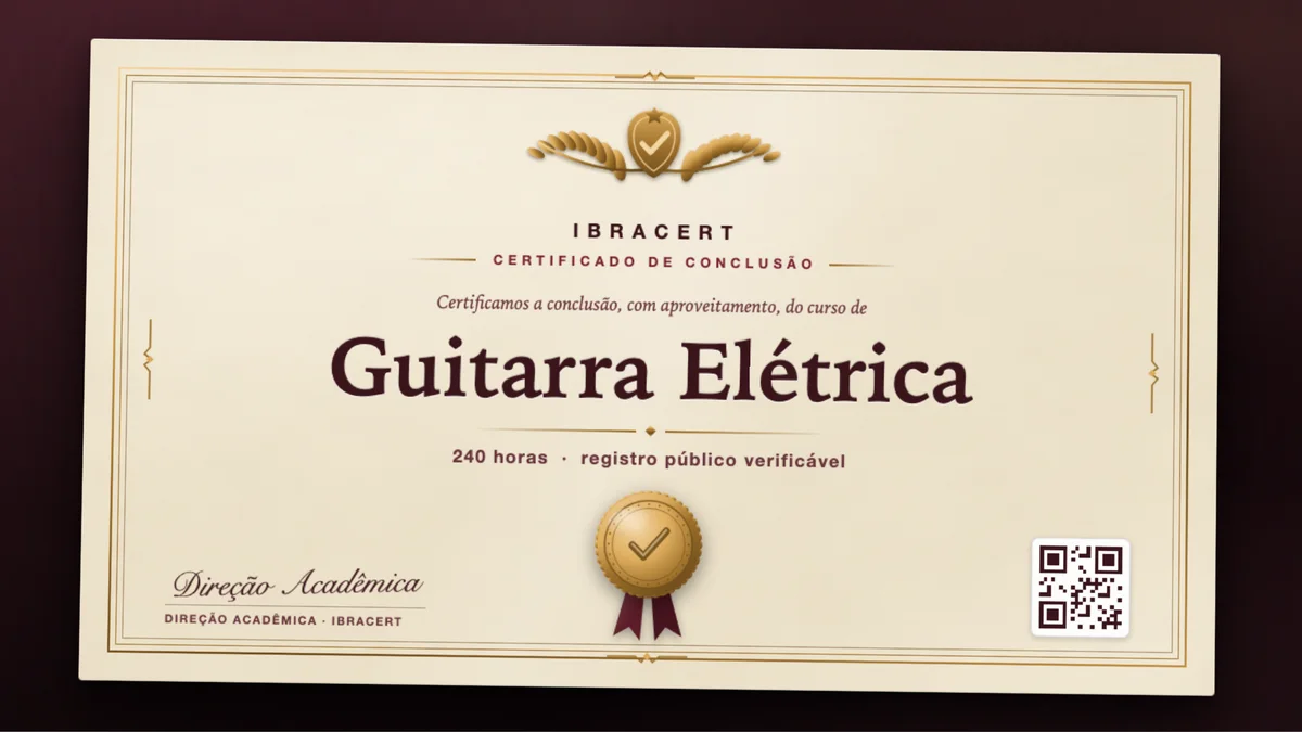 Capa do curso Guitarra Elétrica
