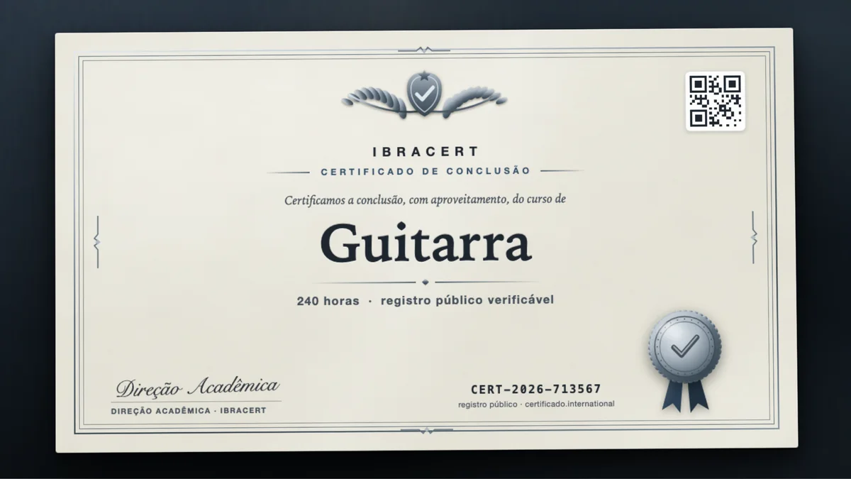 Capa do curso Guitarra
