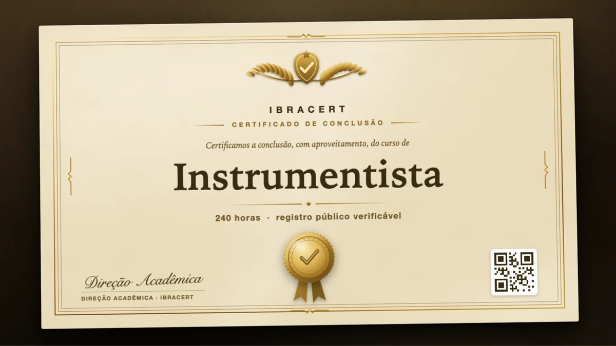 Capa do curso Instrumentista