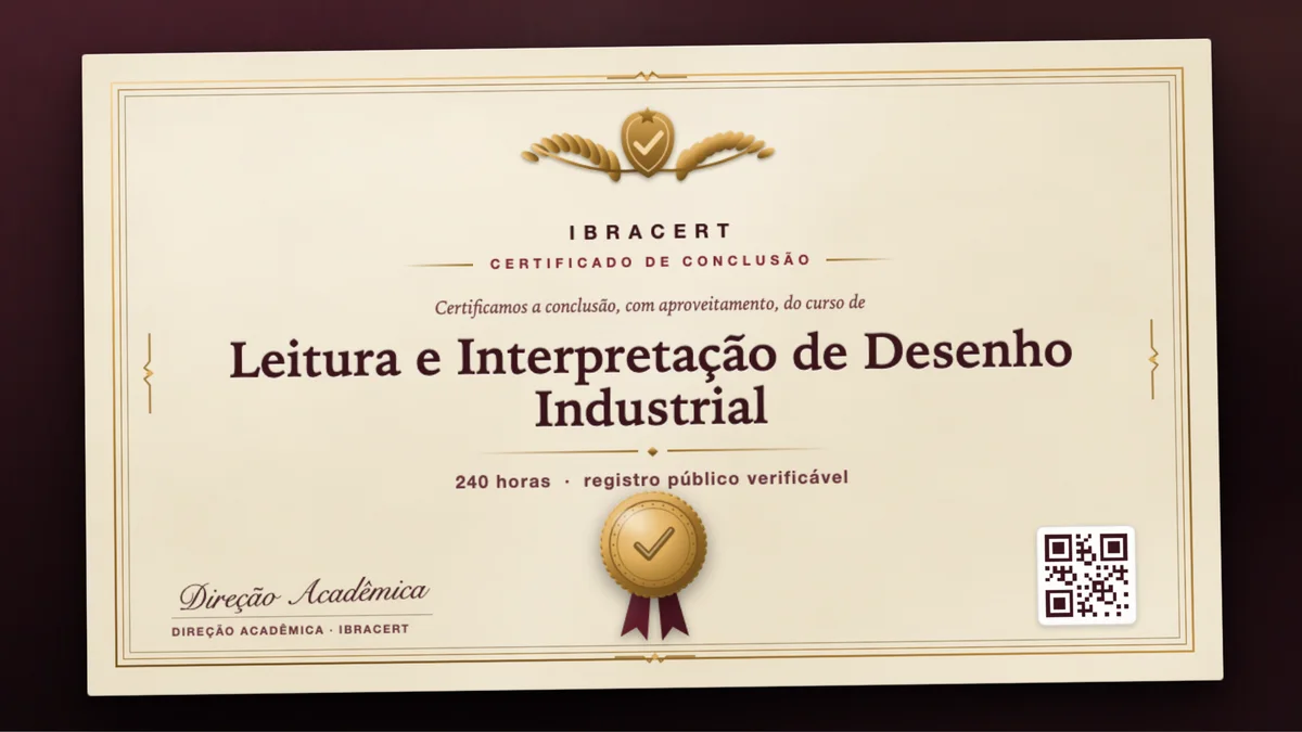 Capa do curso Leitura e Interpretação de Desenho Industrial