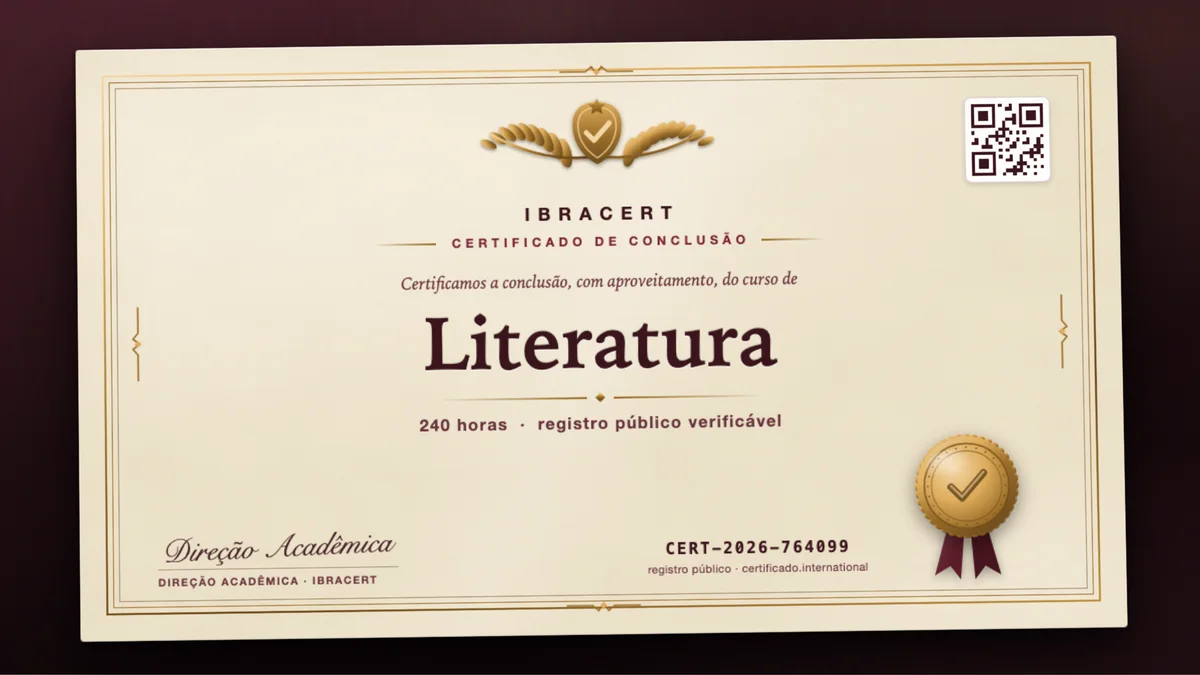 Capa do curso Literatura