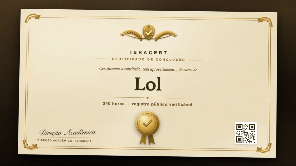 Capa do curso Lol