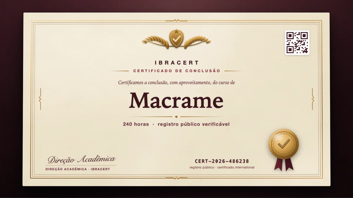 Capa do curso Macrame