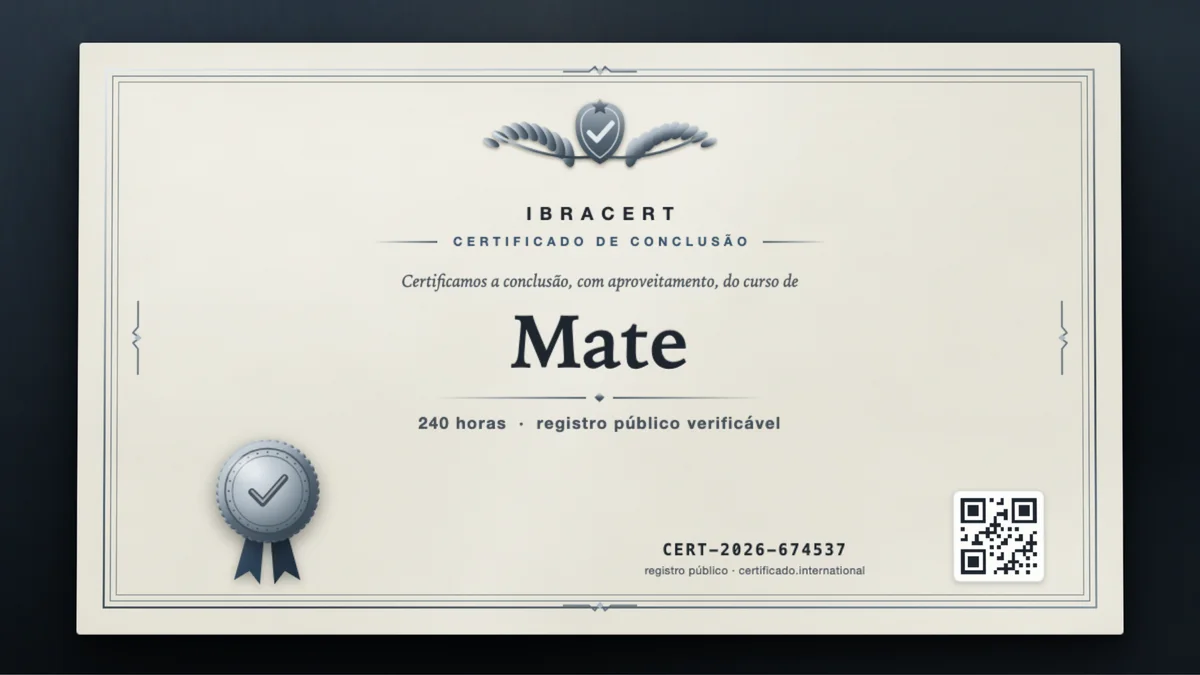 Capa do curso Mate