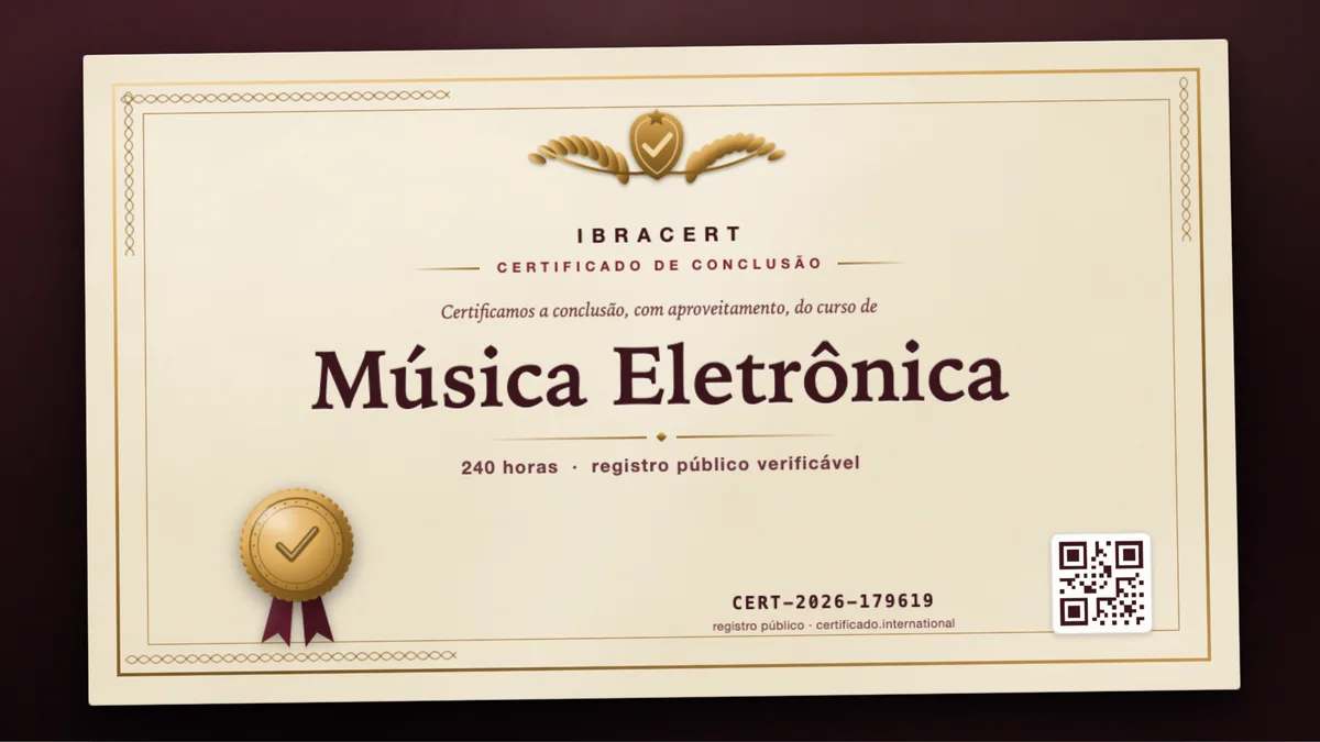 Capa do curso Música Eletrônica