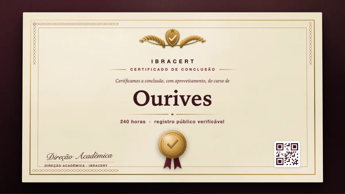 Capa do curso Ourives