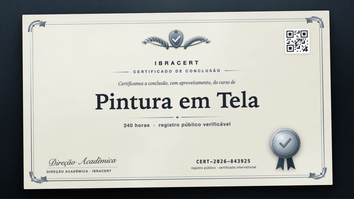 Capa do curso Pintura em Tela