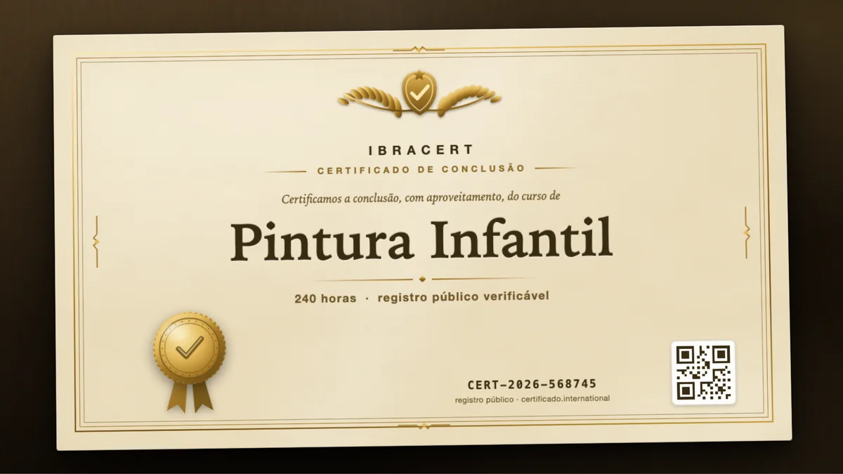Capa do curso Pintura Infantil