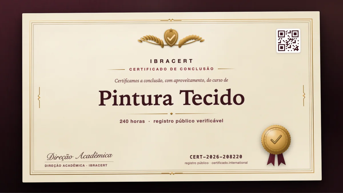 Capa do curso Pintura Tecido