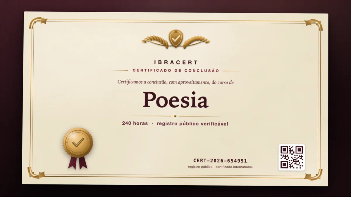 Capa do curso Poesia