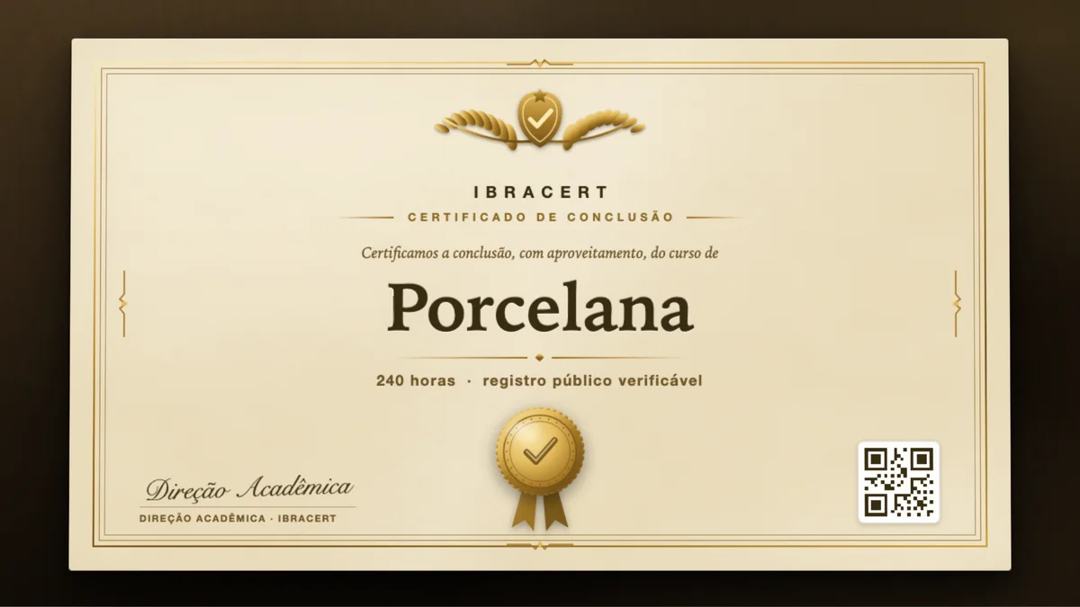 Capa do curso Porcelana