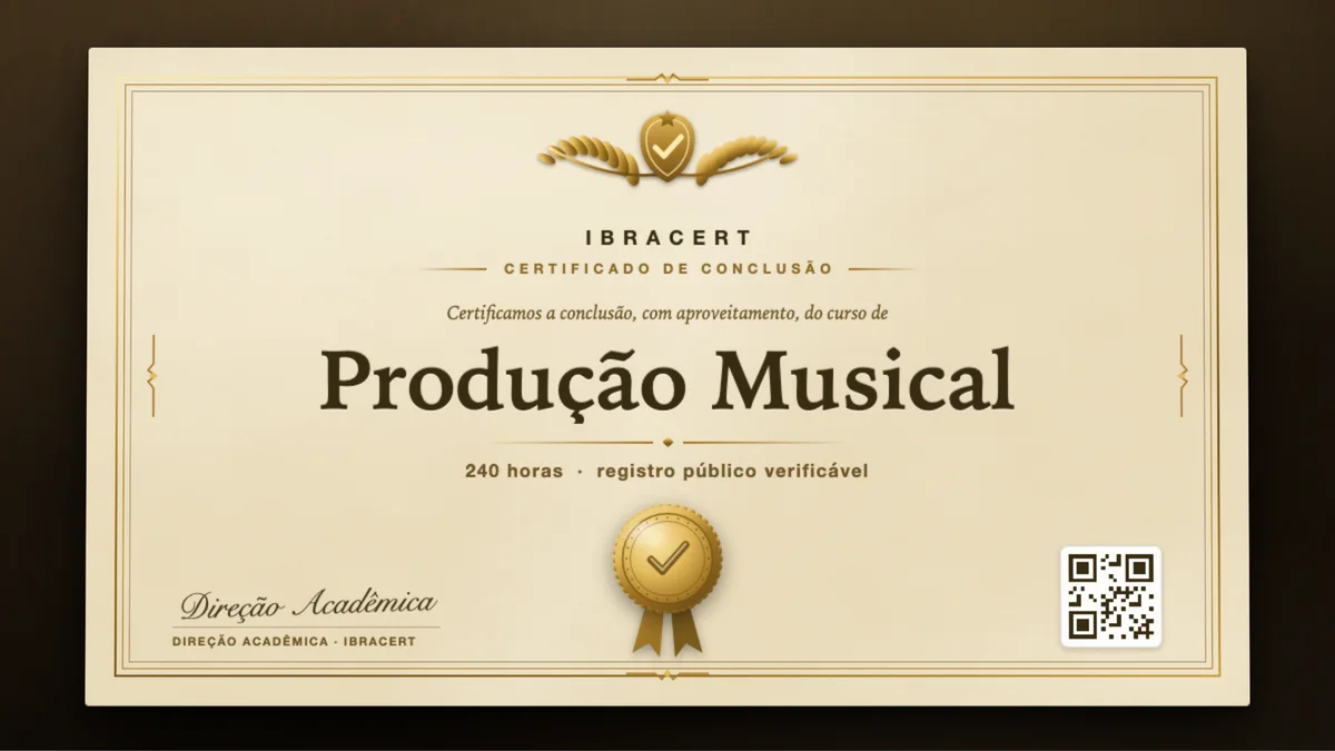 Capa do curso Produção Musical