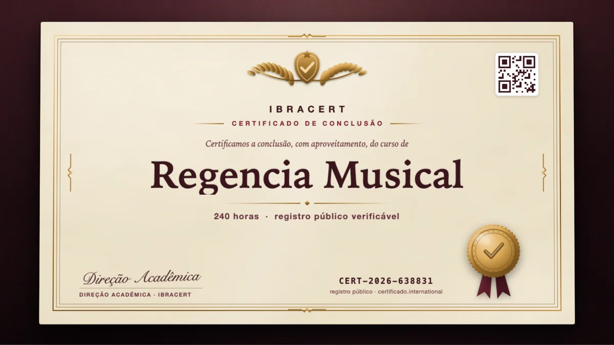 Capa do curso Regencia Musical