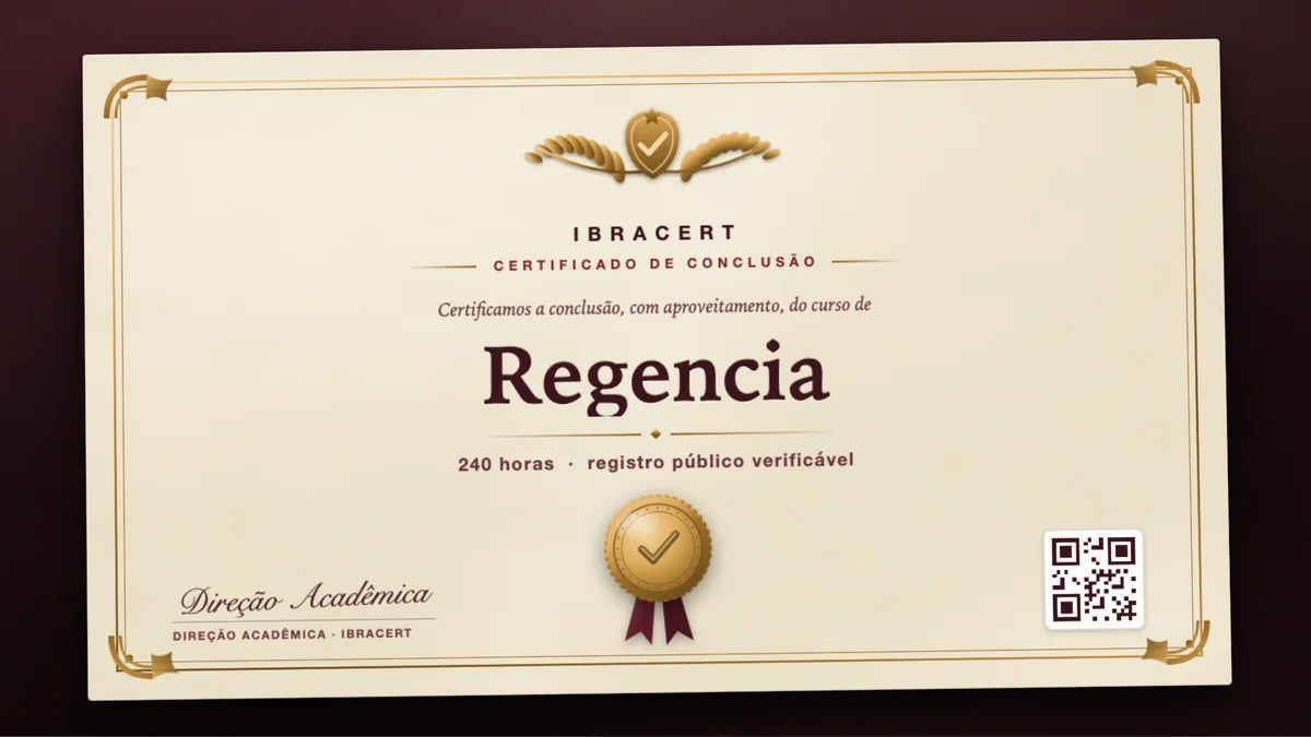 Capa do curso Regencia