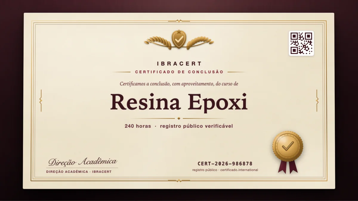 Capa do curso Resina Epoxi
