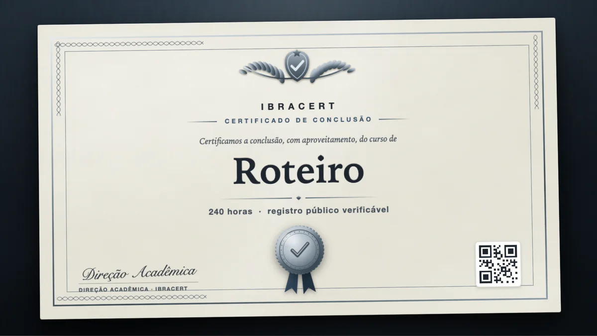 Capa do curso Roteiro