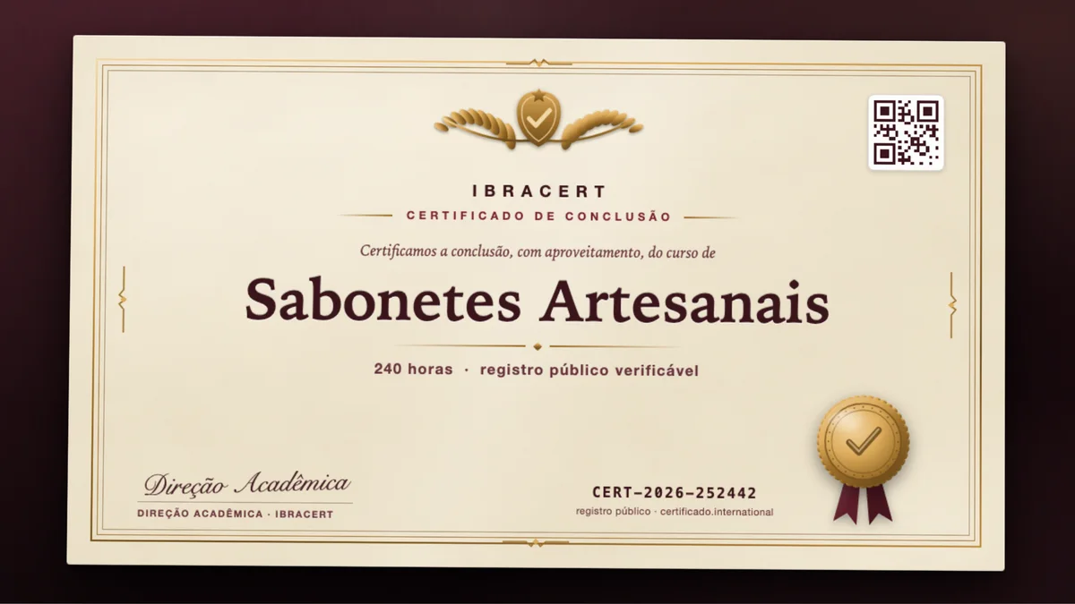 Capa do curso Sabonetes Artesanais